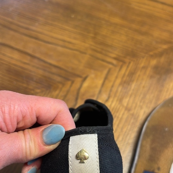 Keds for Kate Spade black and white Keds with silver grommets. Size 6.5 - Picture 11 of 12